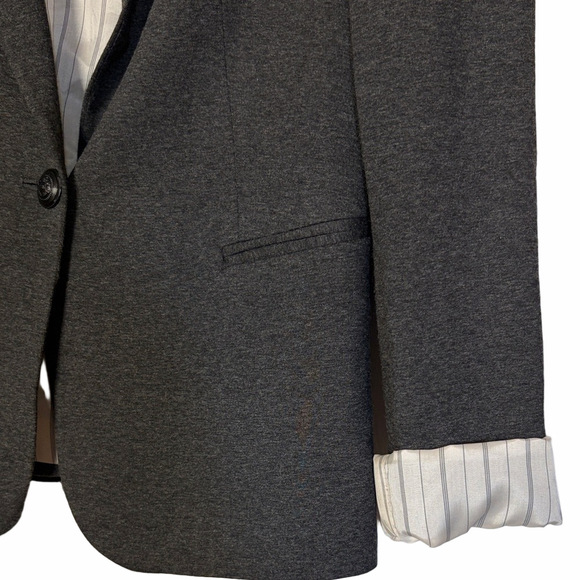 Zara Printed Cuff Blazer | EUC | Sz M - Picture 4 of 7